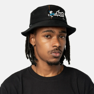 CHAPÉU BUCKET LOST + SMURFS PIXADOR PRETO