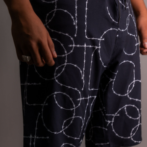 BERMUDA LOST BARBED WIRE PRETO BOARDSHORTS