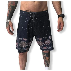BERMUDA GLOBE MAYZE BOARDSHORTS PRETO