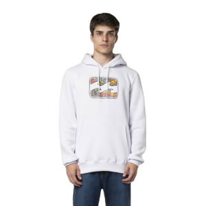 MOLETOM BILLABONG CRAYON WAVE 305G CANGURU FECHADO BRANCO