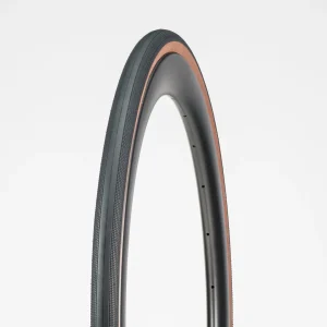 Pneu Estrada Bontrager R3 Hard-Case Lite TLR 700x32c preto castanho escuro