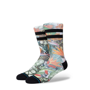 MEIA STANCE JUNGLE LIFE OFF WHITE CANO LONGO