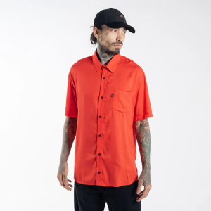 CAMISA MCD CLASSIC VERMELHO TOMATE MANGA CURTA BOTÃO