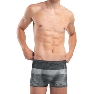 SUNGA BOXER QUIKSILVER TIJUANA PRETO CINZA