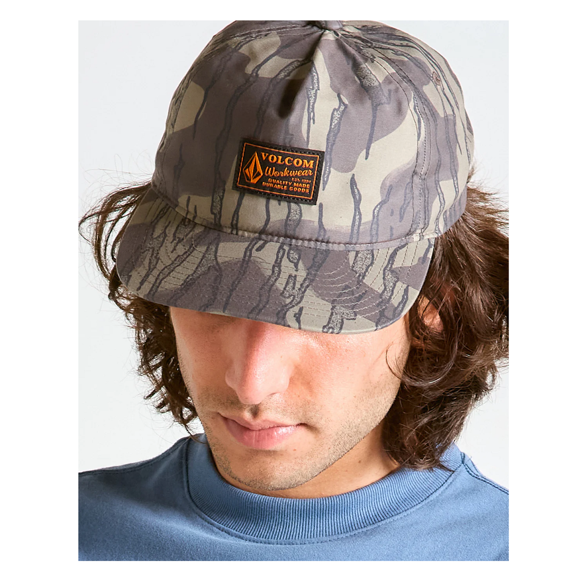 BONÉ VOLCOM WORKWEAR IMP. BINDLE SNAPBACK ABA RETA VERDE