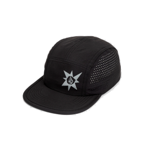 BONÉ VOLCOM TT SENSE FIVE PANEL ABA FLEXIVEL STRAPBACK PRETO