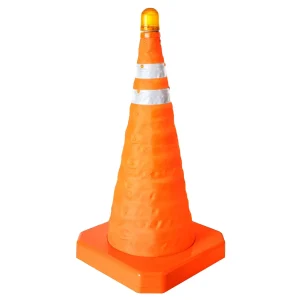 Cone de Sinalização com Led Vermelho